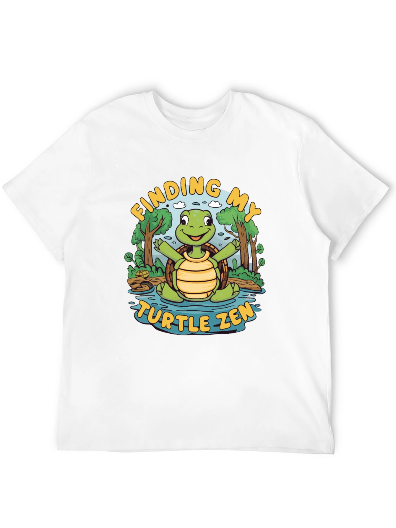 Finding My Turtle Zen Black T-Shirt