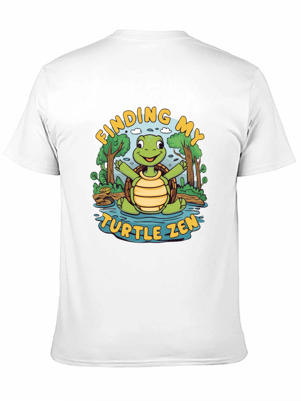 Finding My Turtle Zen Black T-Shirt