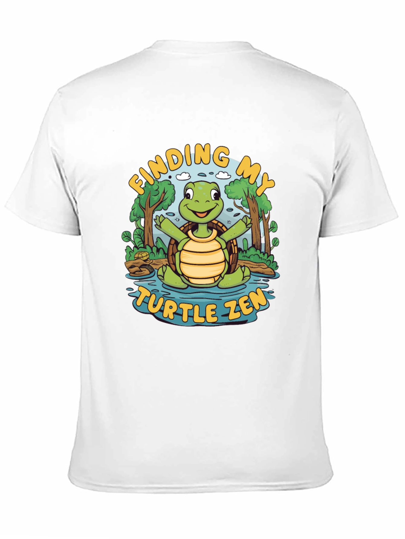 Finding My Turtle Zen Black T-Shirt