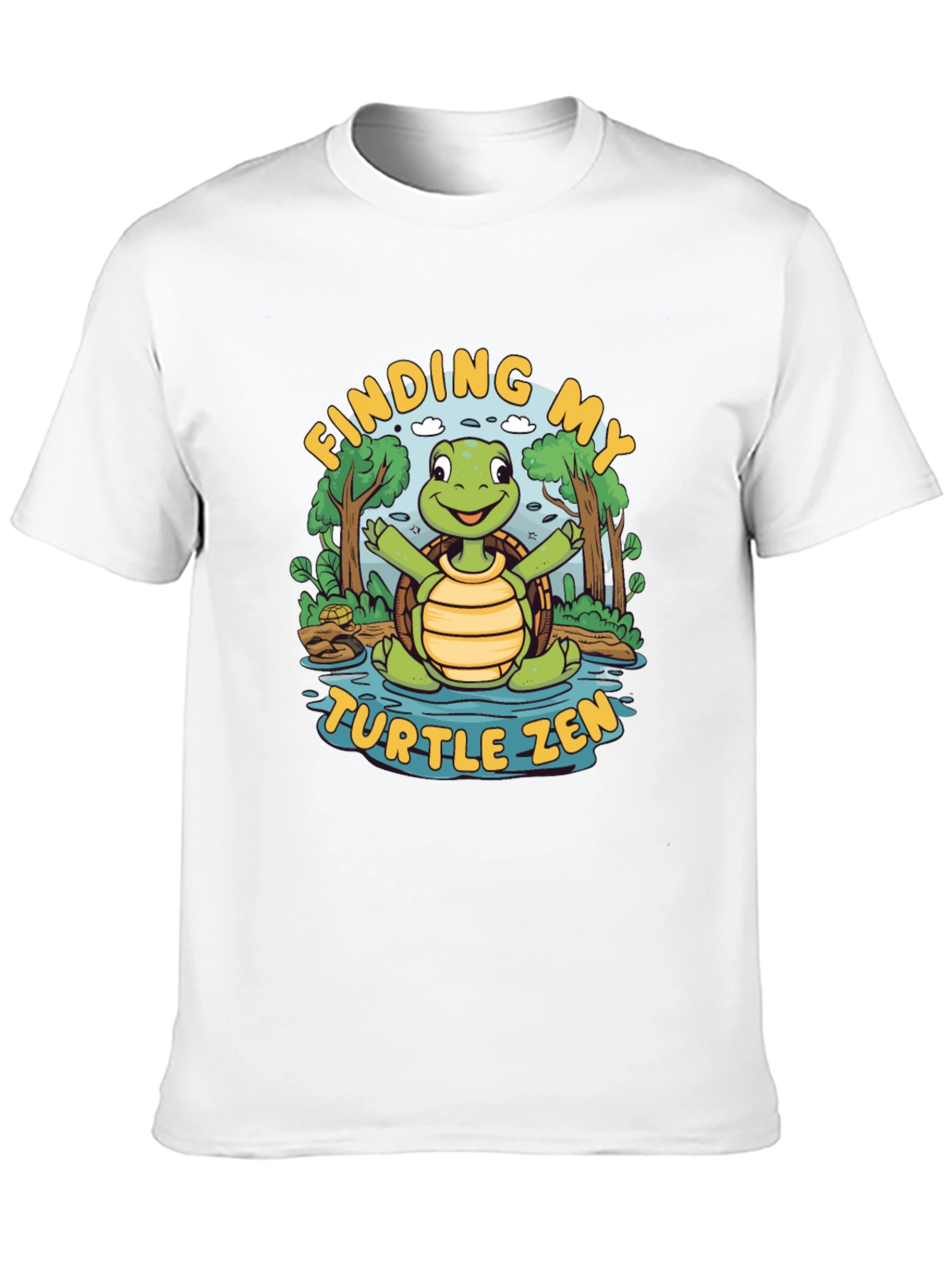 Finding My Turtle Zen Black T-Shirt