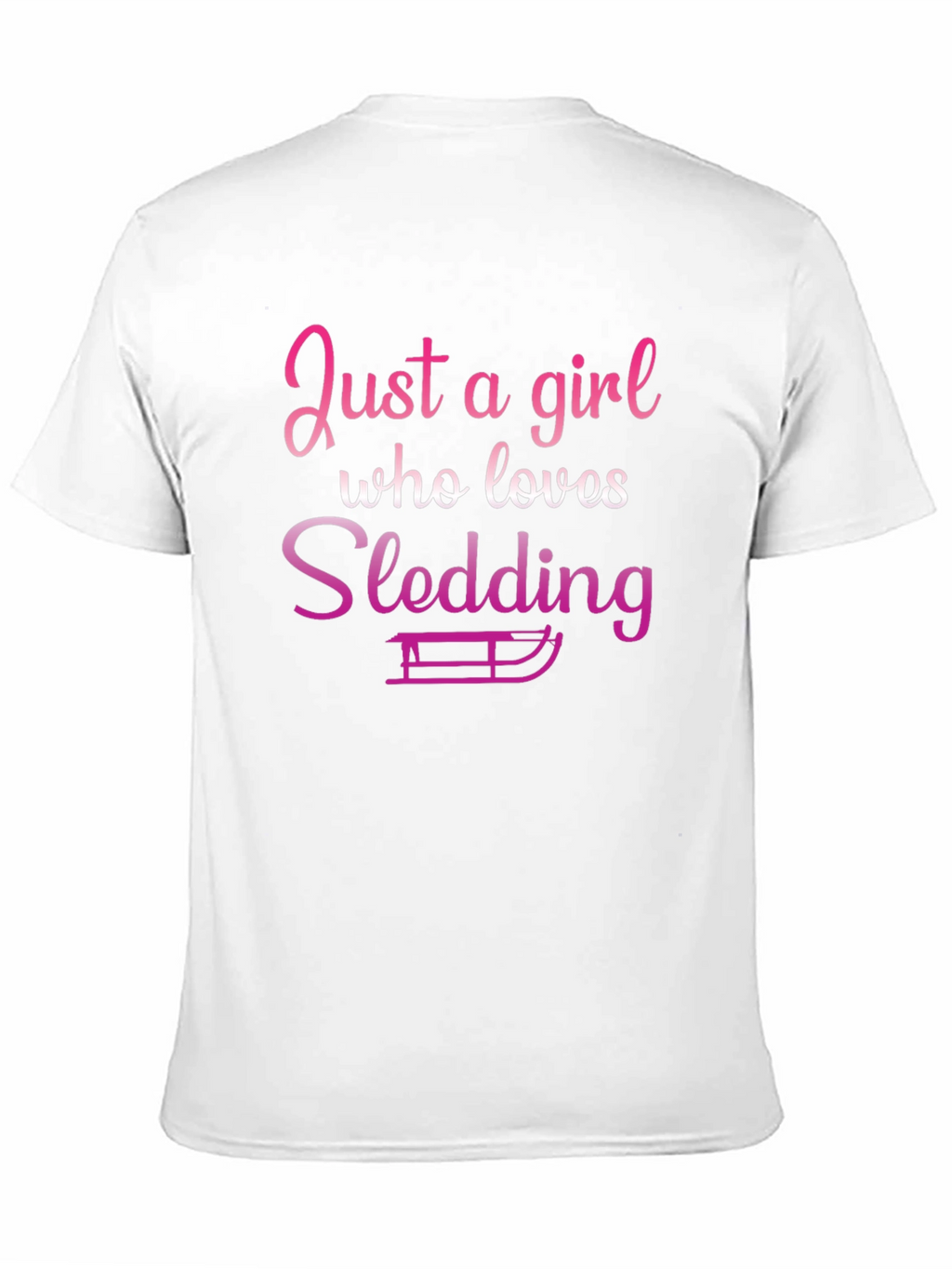Just a Girl Who Loves Sledding T-Shirt