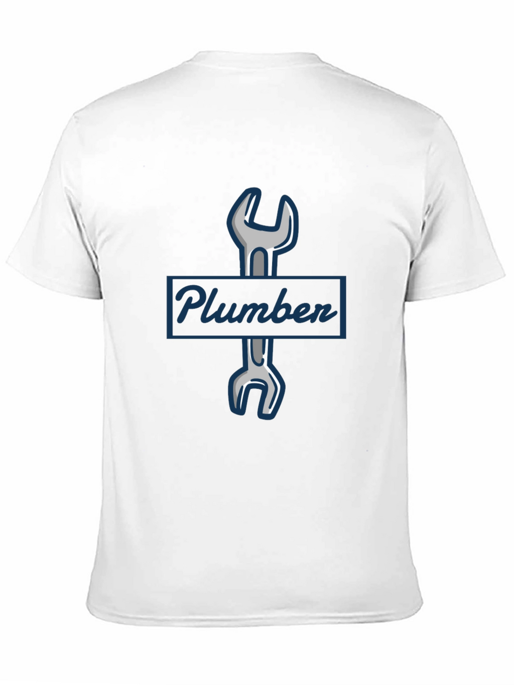 Plumber Wrench Graphic T-Shirt - Black