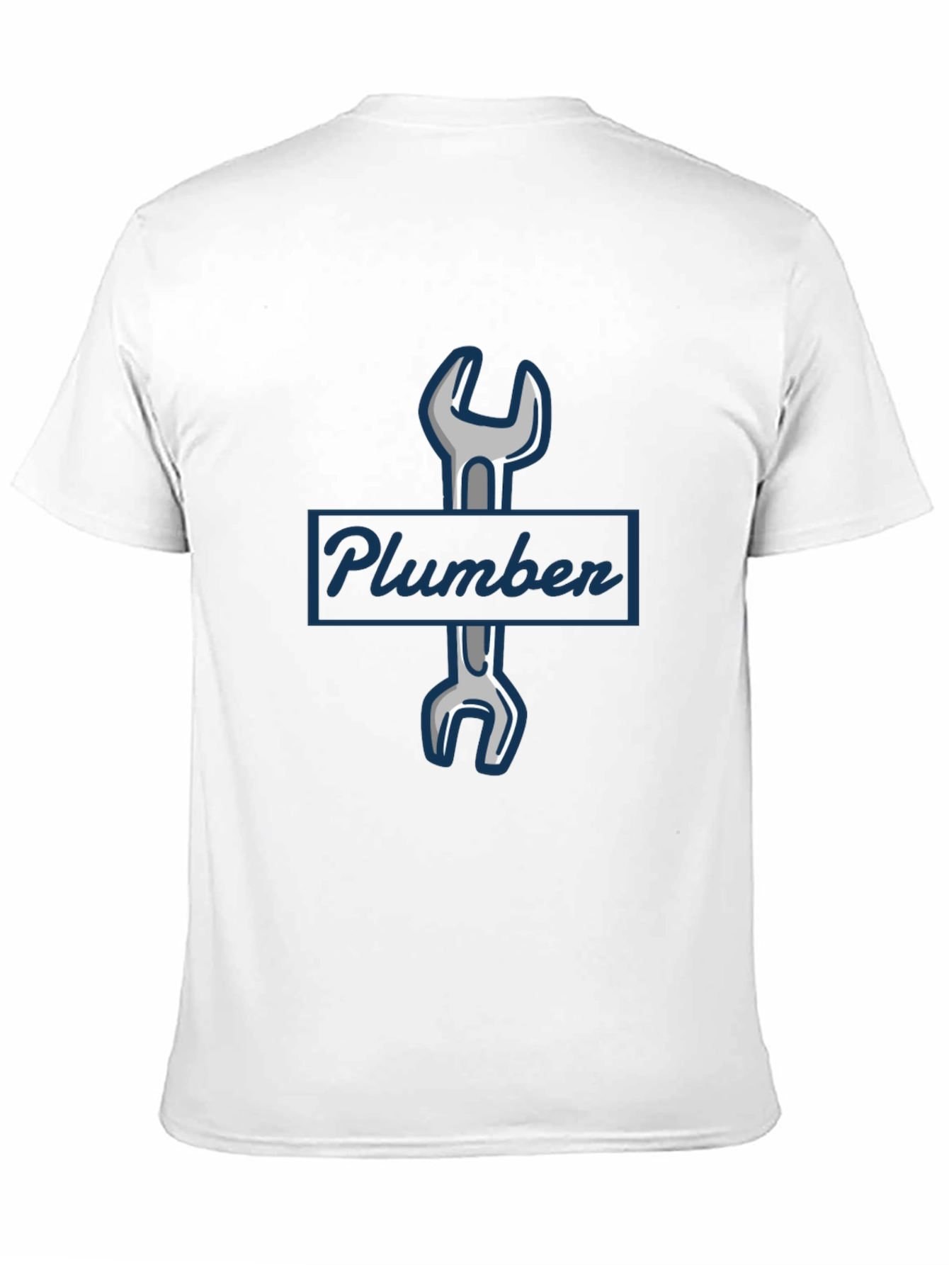 Plumber Wrench Graphic T-Shirt - Black
