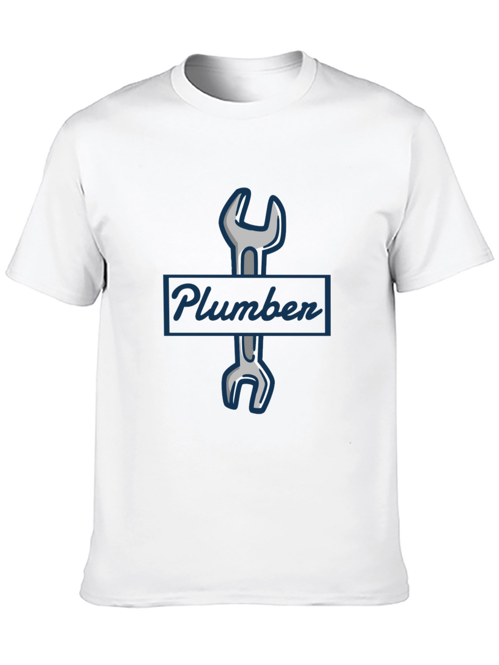 Plumber Wrench Graphic T-Shirt - Black
