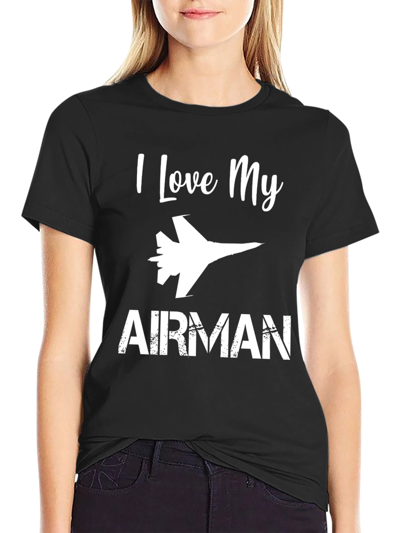 I Love My Airman T-Shirt - Military Pride Apparel