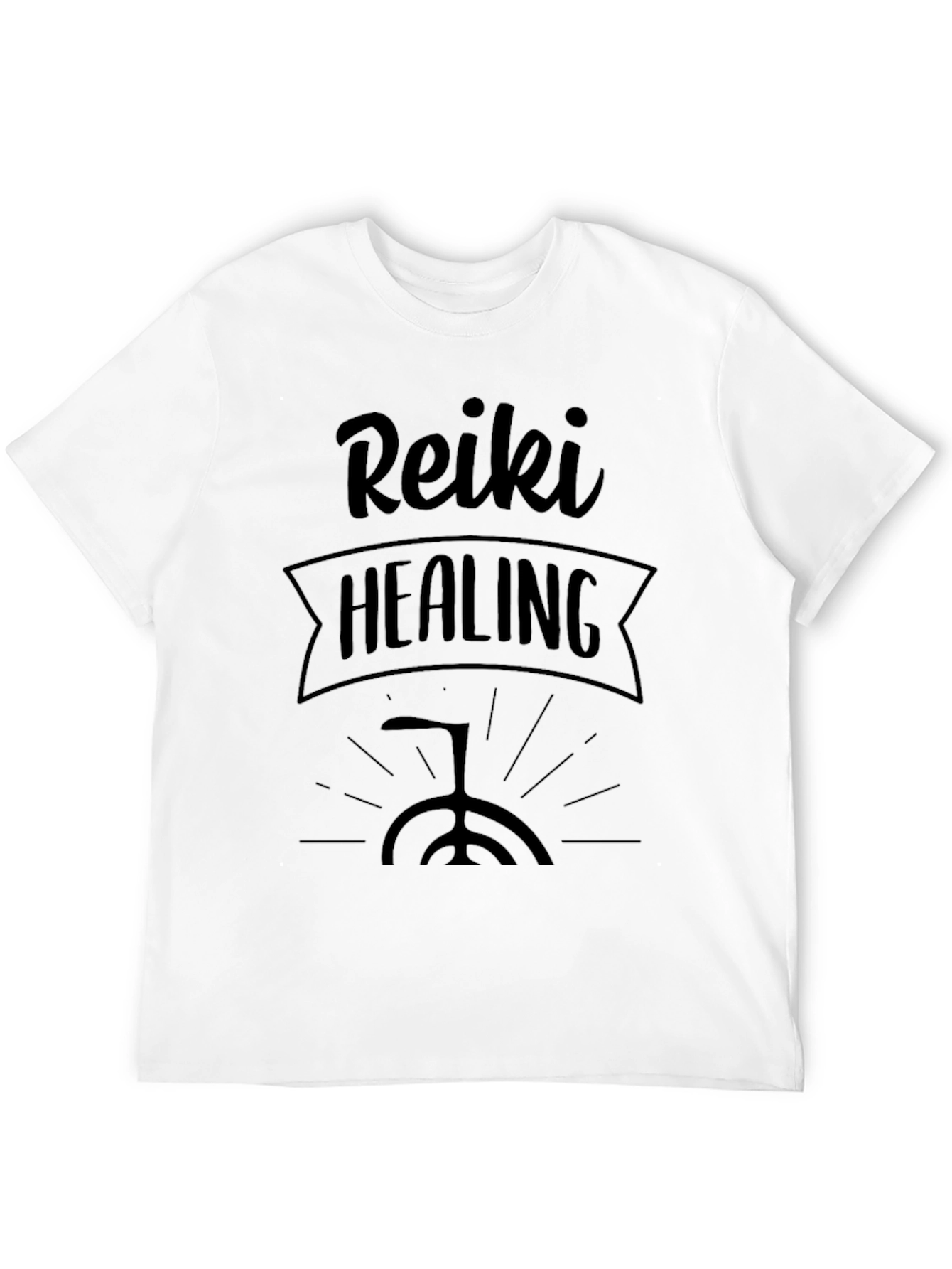 Reiki Healing Black Graphic Tee