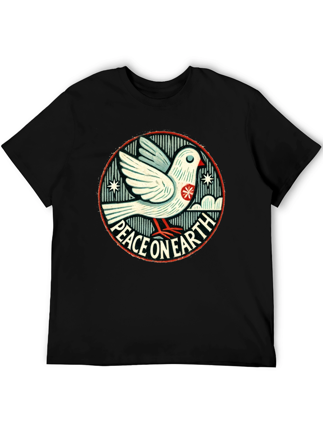 Peace On Earth Graphic Tee - Dove of Peace T-Shirt