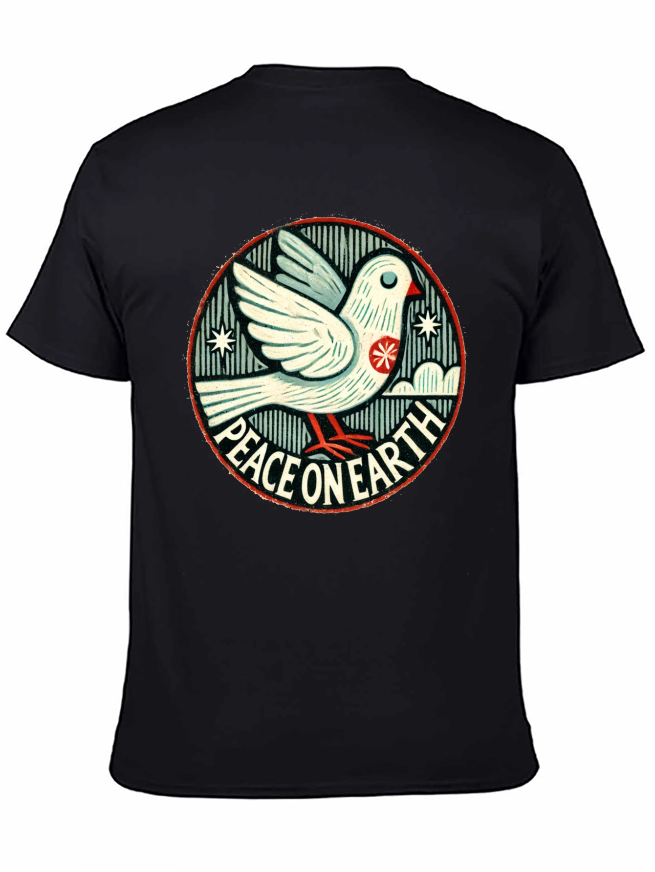 Peace On Earth Graphic Tee - Dove of Peace T-Shirt