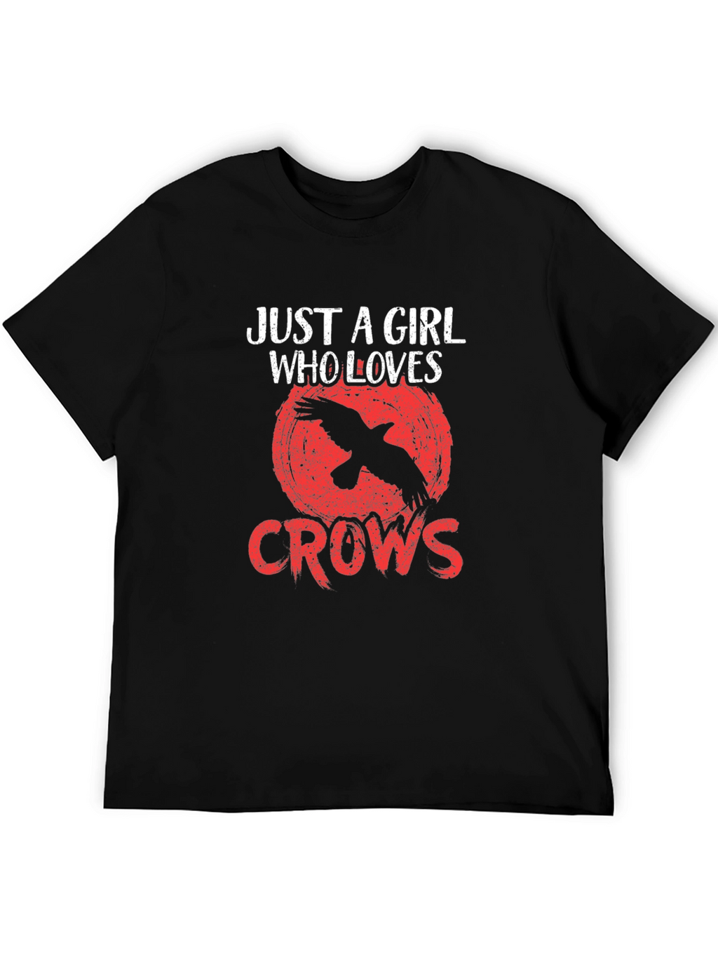 Just a Girl Who Loves Crows Graphic Tee
