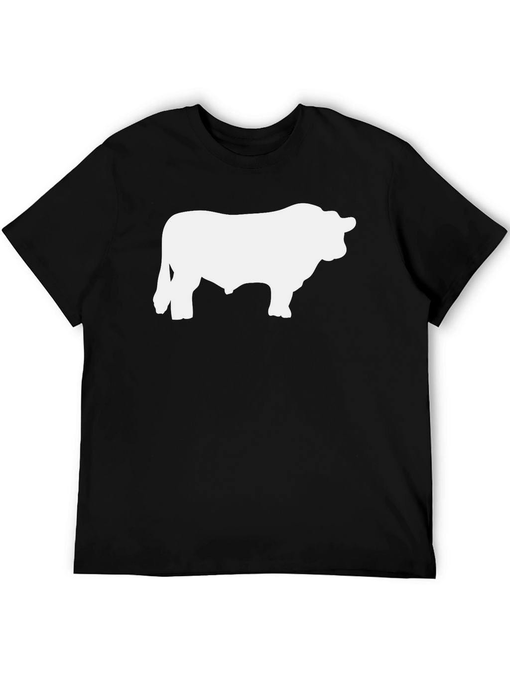 Bull Silhouette Graphic Tee - Black