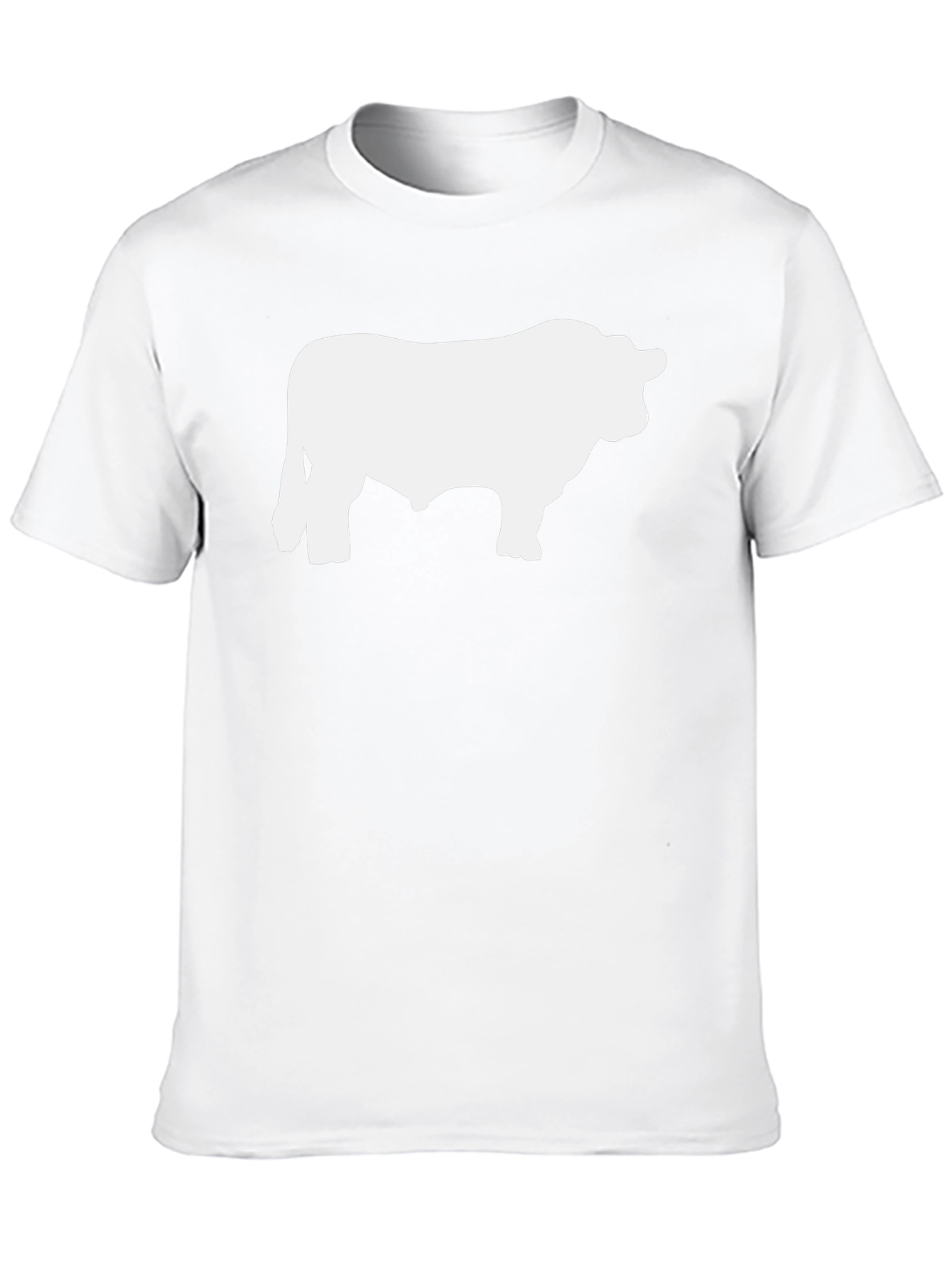 Bull Silhouette Graphic Tee - Black