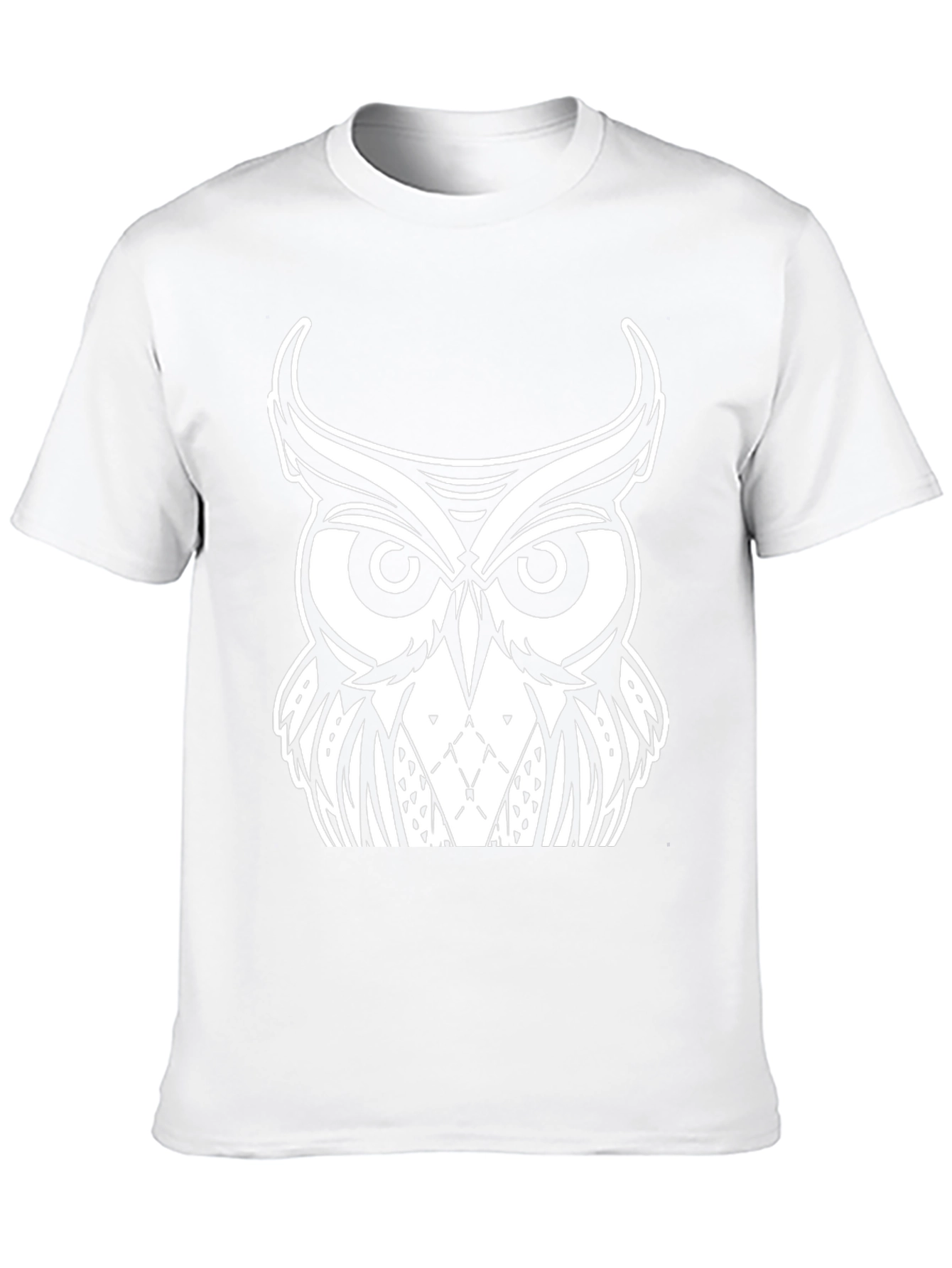 Owl Graphic Black T-Shirt - Unique Design