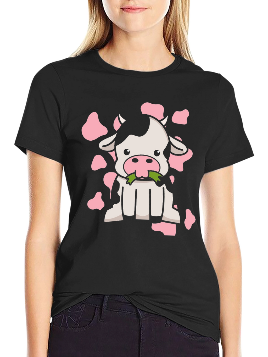 Cow Print Graphic Tee