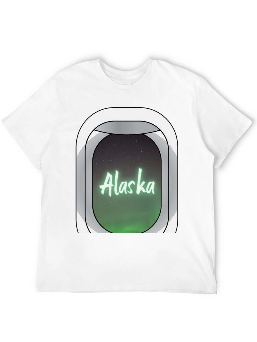 Alaska Airplane Window T-Shirt
