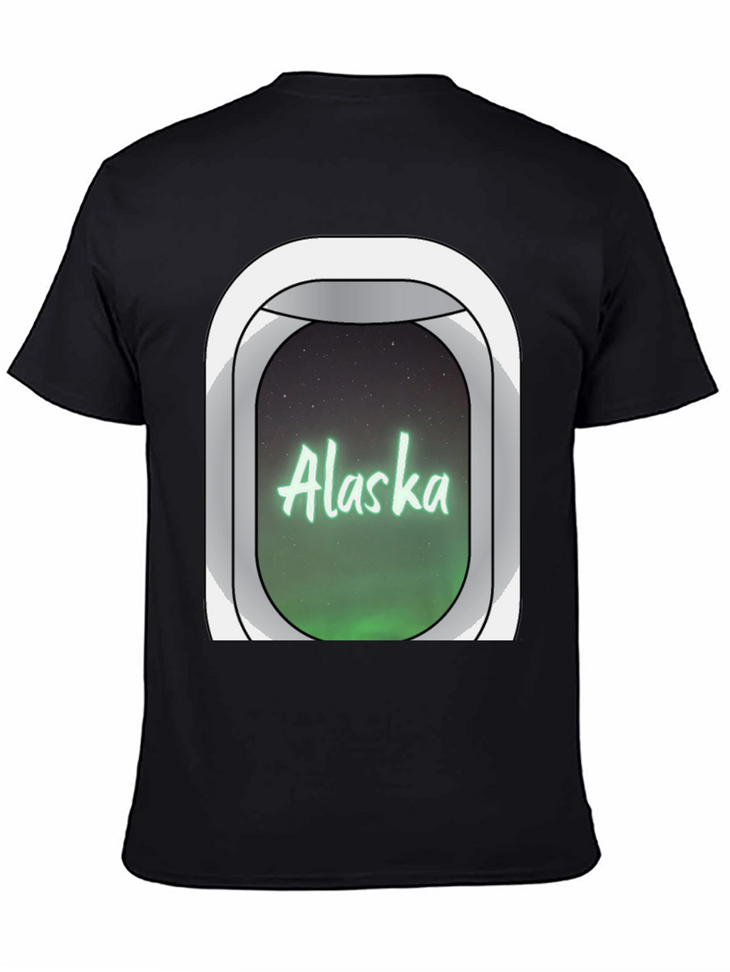 Alaska Airplane Window T-Shirt