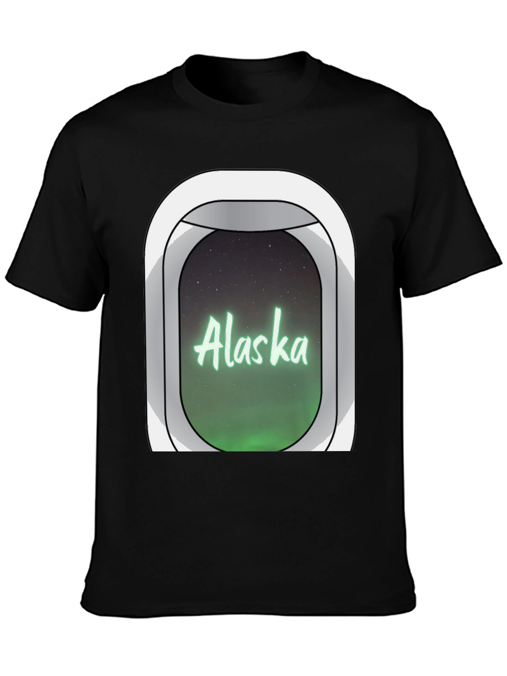 Alaska Airplane Window T-Shirt