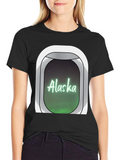 Alaska Airplane Window T-Shirt