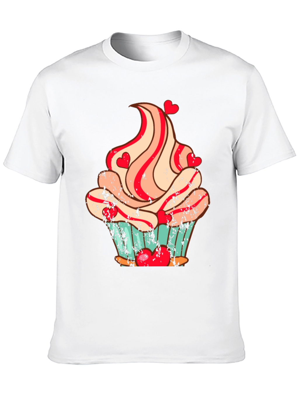 Cupcake Heart Valentines Day T-Shirt