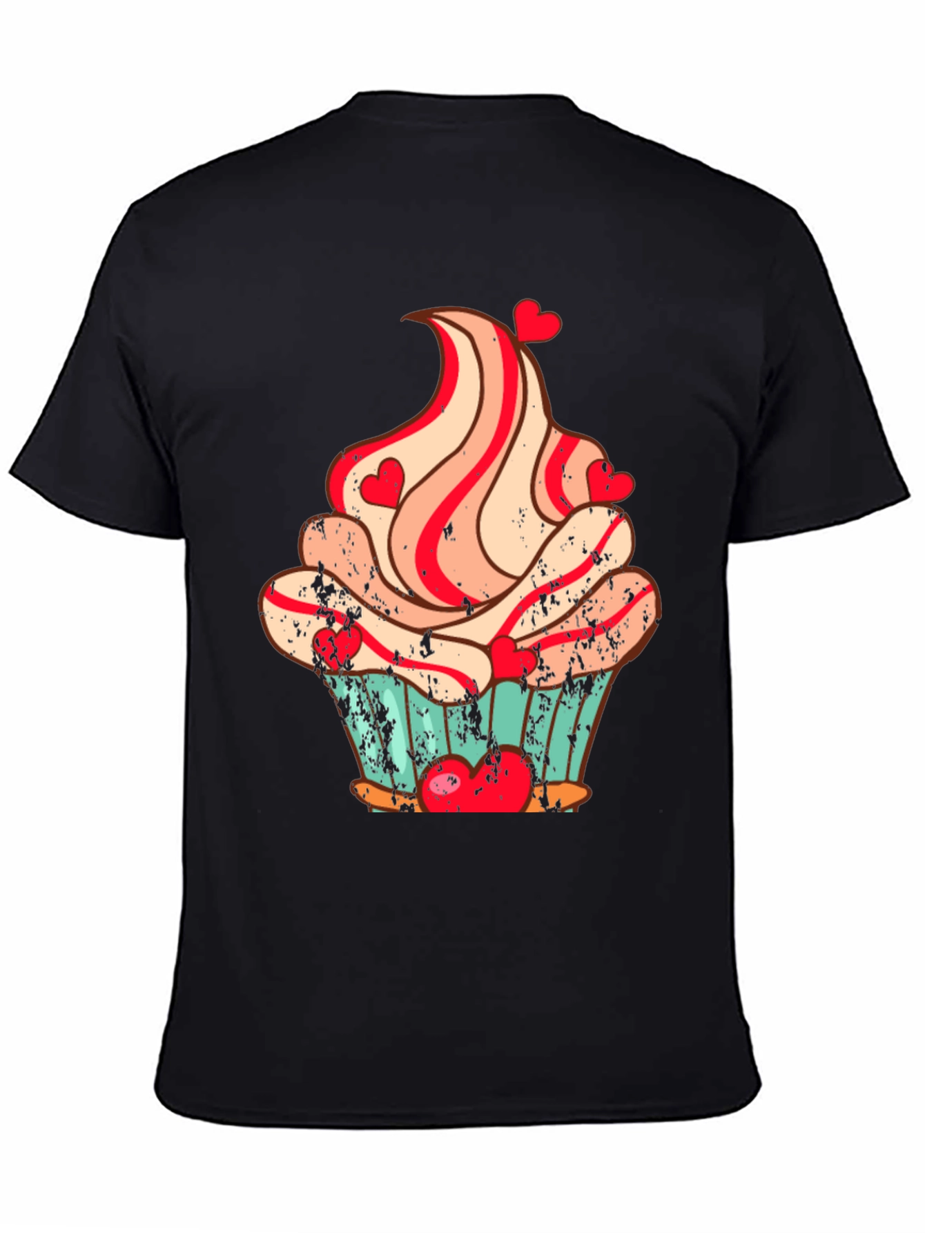 Cupcake Heart Valentines Day T-Shirt