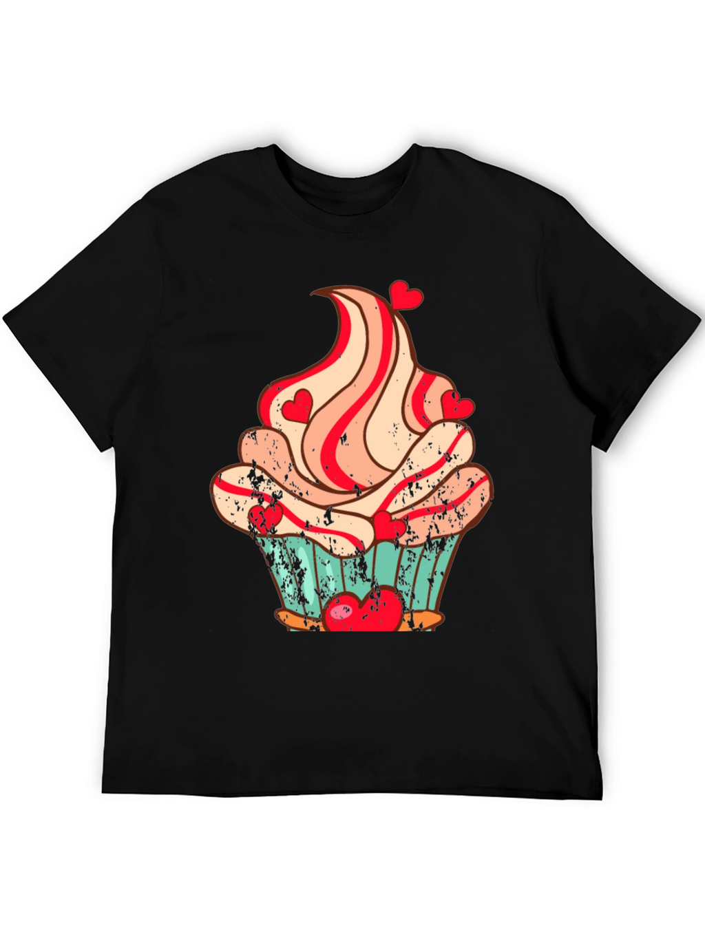 Cupcake Heart Valentines Day T-Shirt