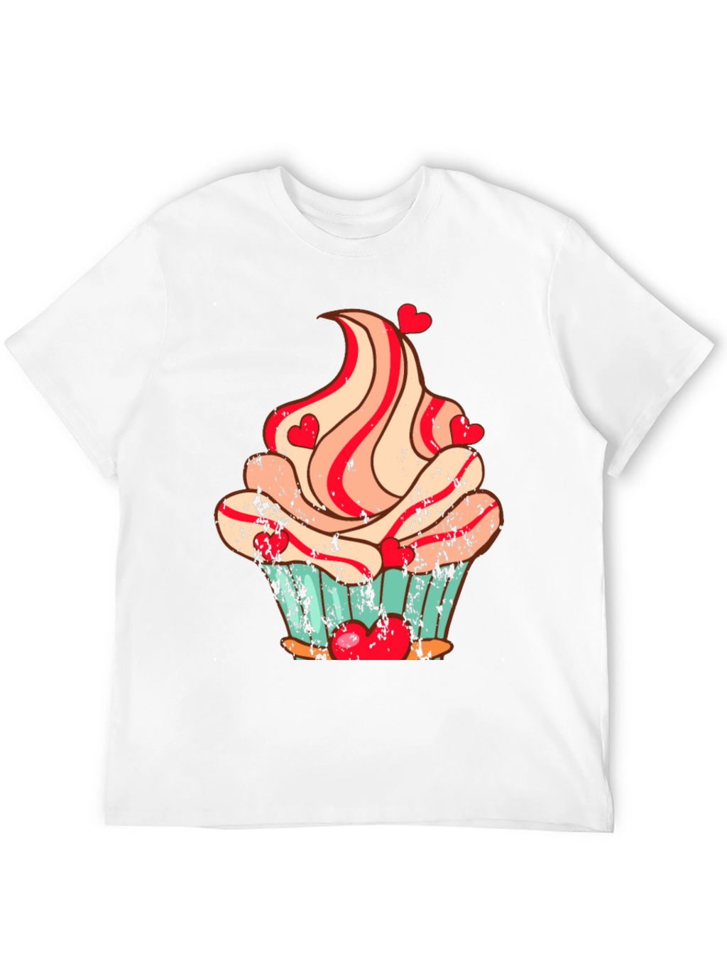 Cupcake Heart Valentines Day T-Shirt