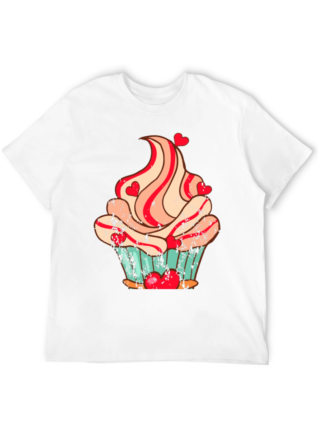 Cupcake Heart Valentines Day T-Shirt