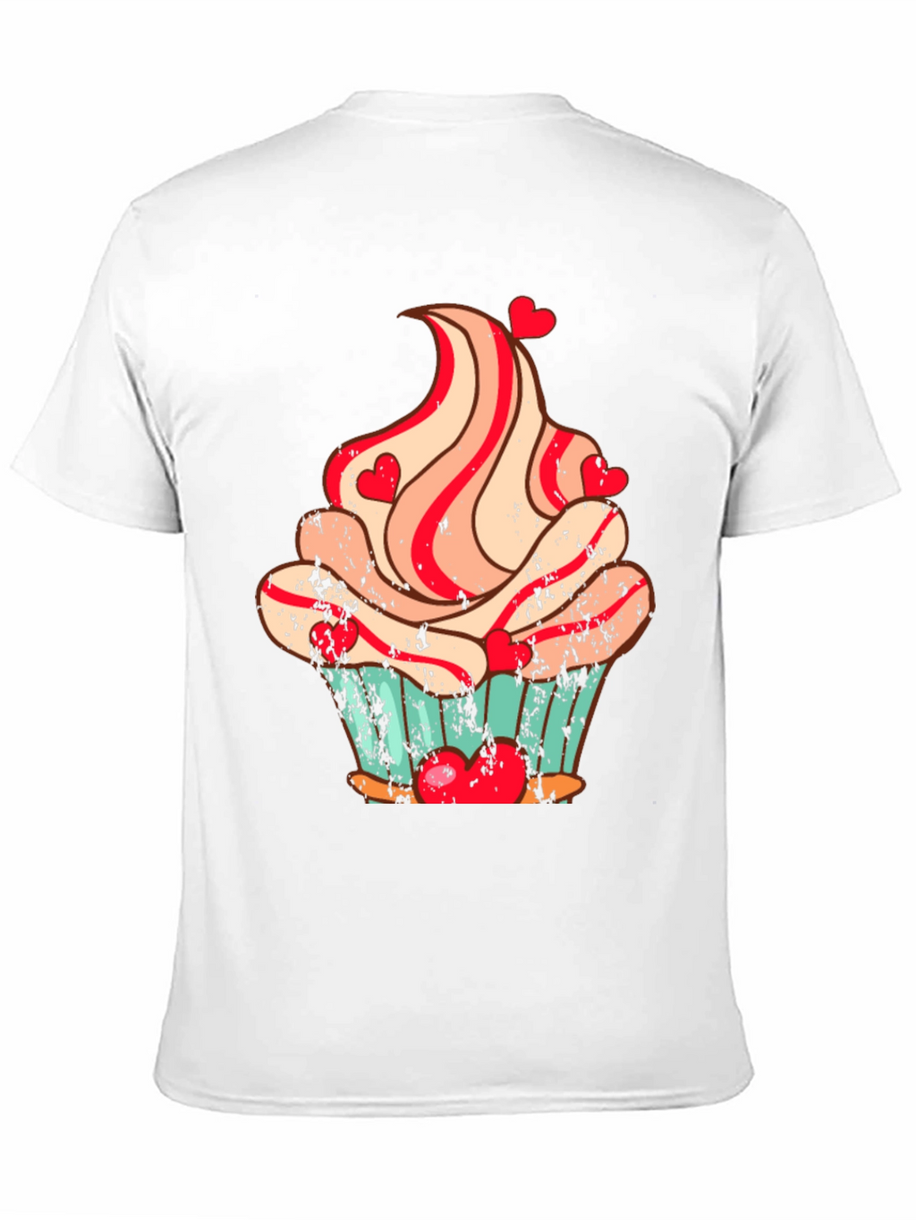 Cupcake Heart Valentines Day T-Shirt