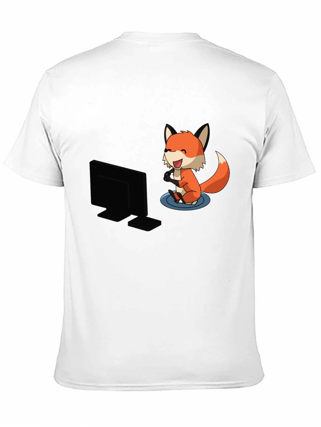 Gaming Fox Black T-Shirt