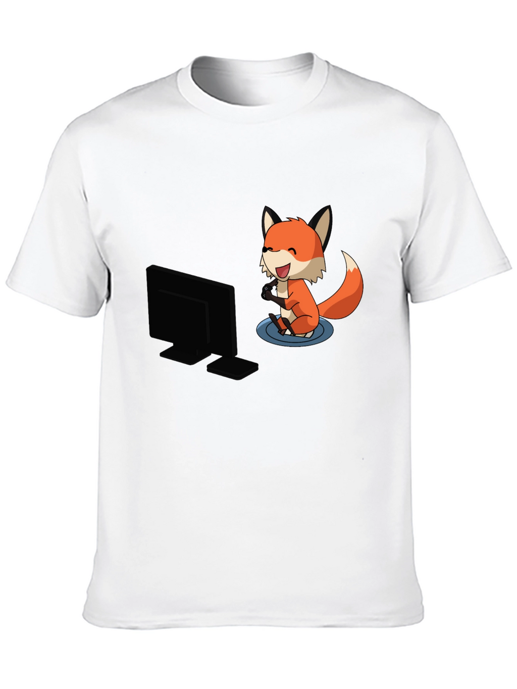 Gaming Fox Black T-Shirt