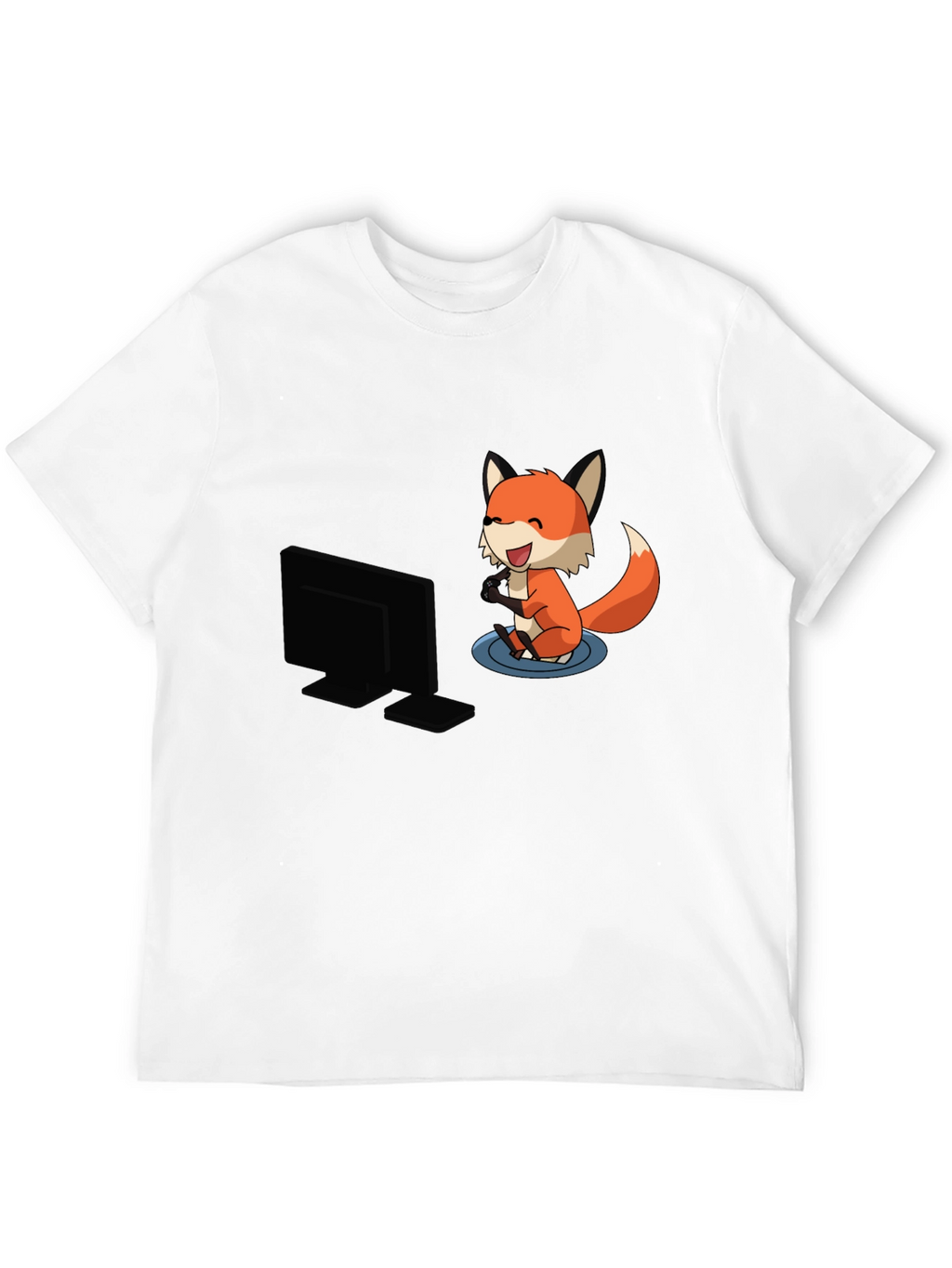 Gaming Fox Black T-Shirt