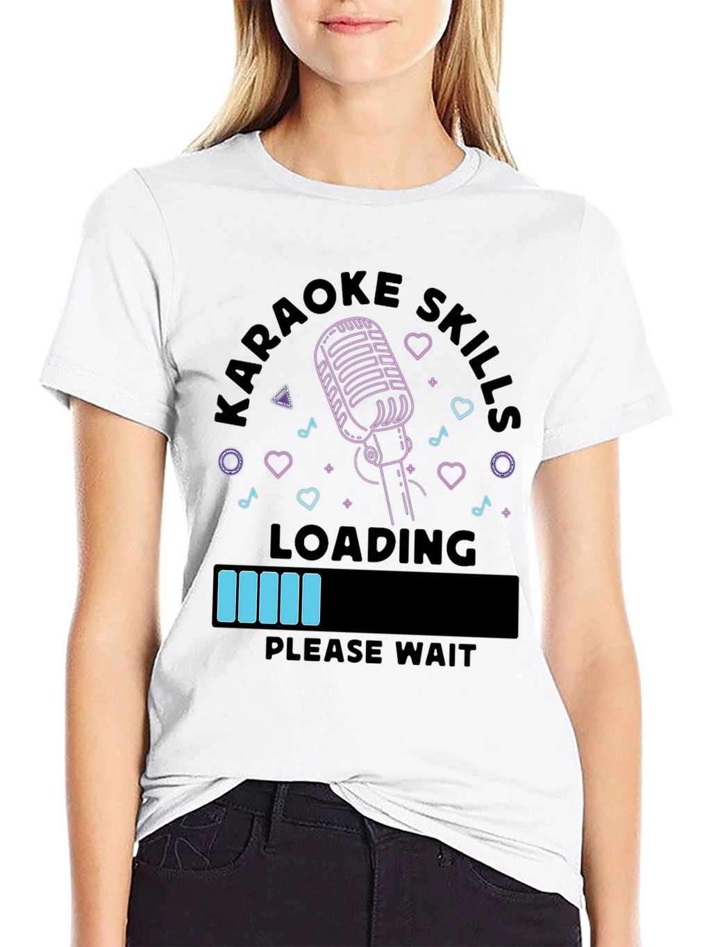 Karaoke Skills Loading Funny Graphic T-Shirt