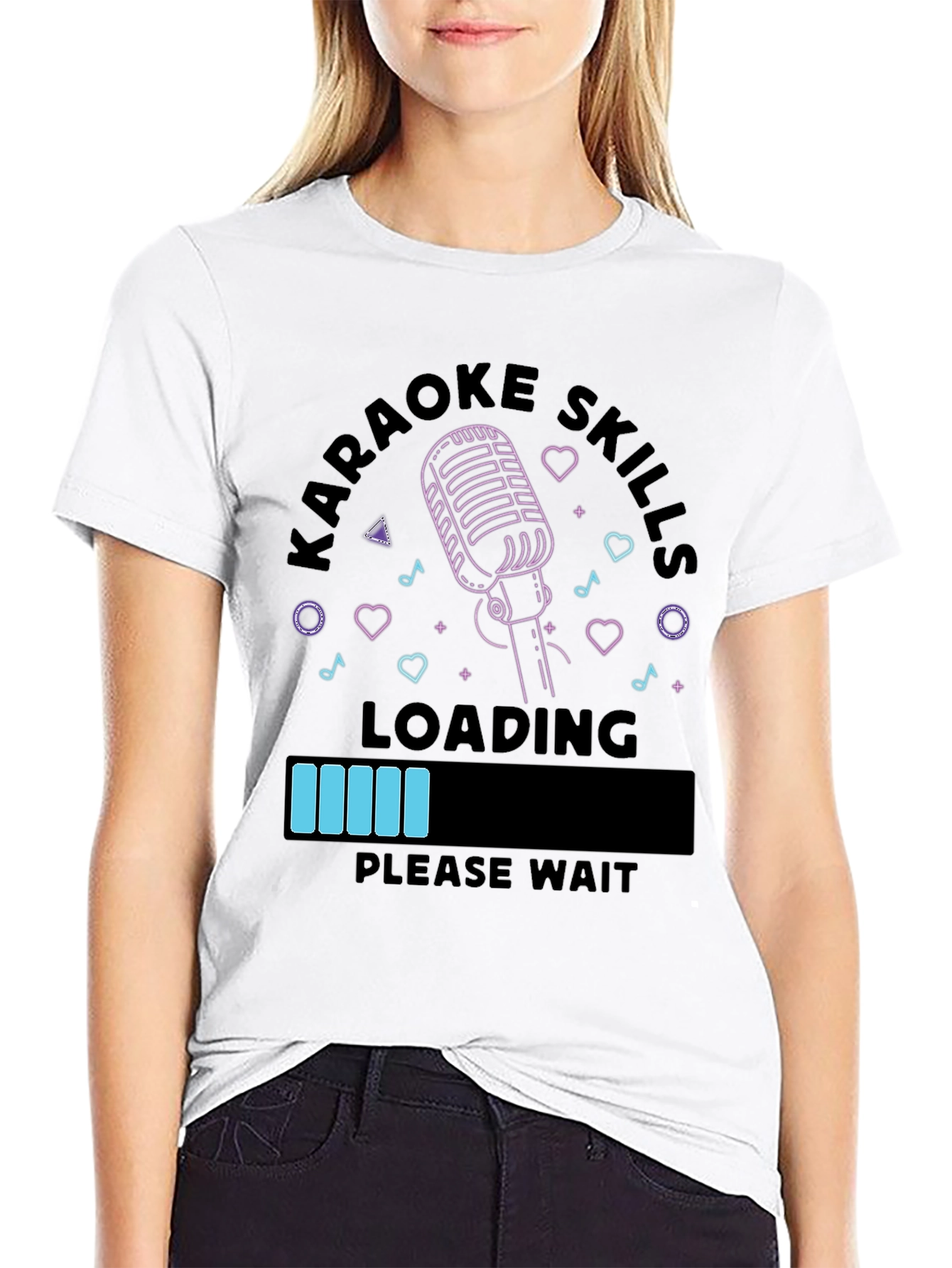 Karaoke Skills Loading Funny Graphic T-Shirt