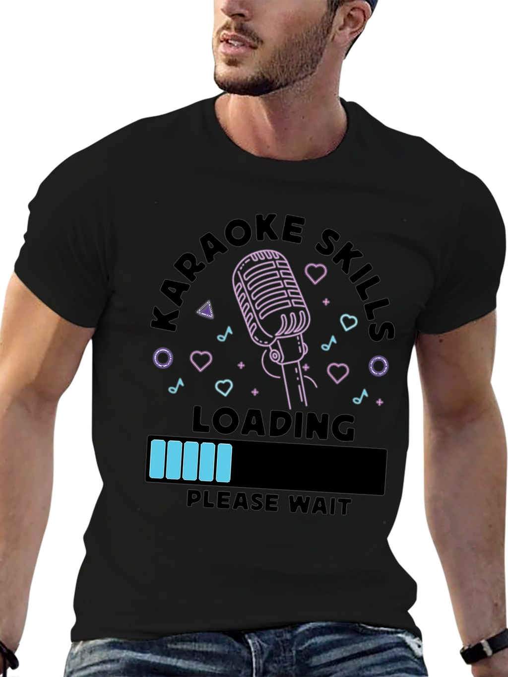 Karaoke Skills Loading Funny Graphic T-Shirt