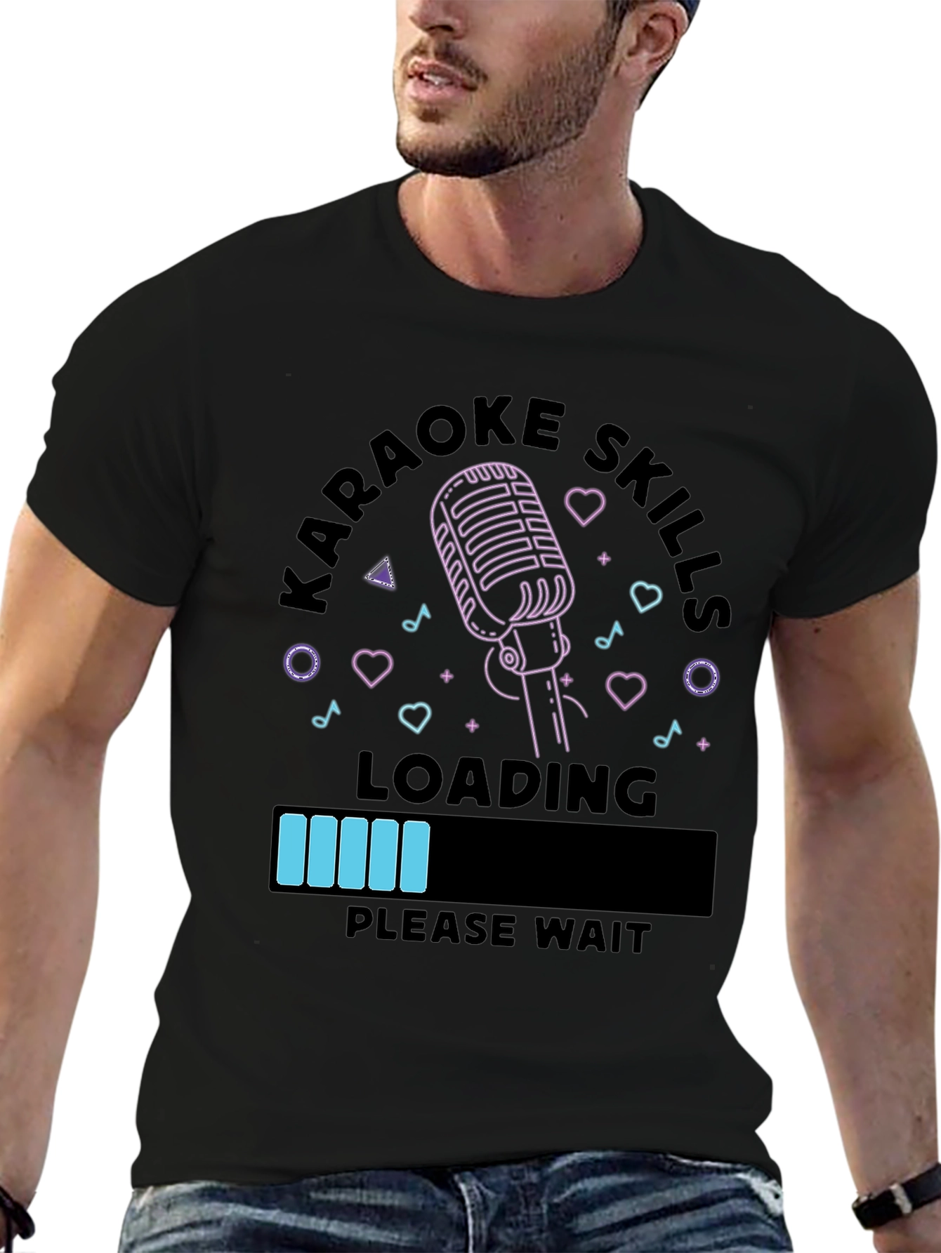 Karaoke Skills Loading Funny Graphic T-Shirt