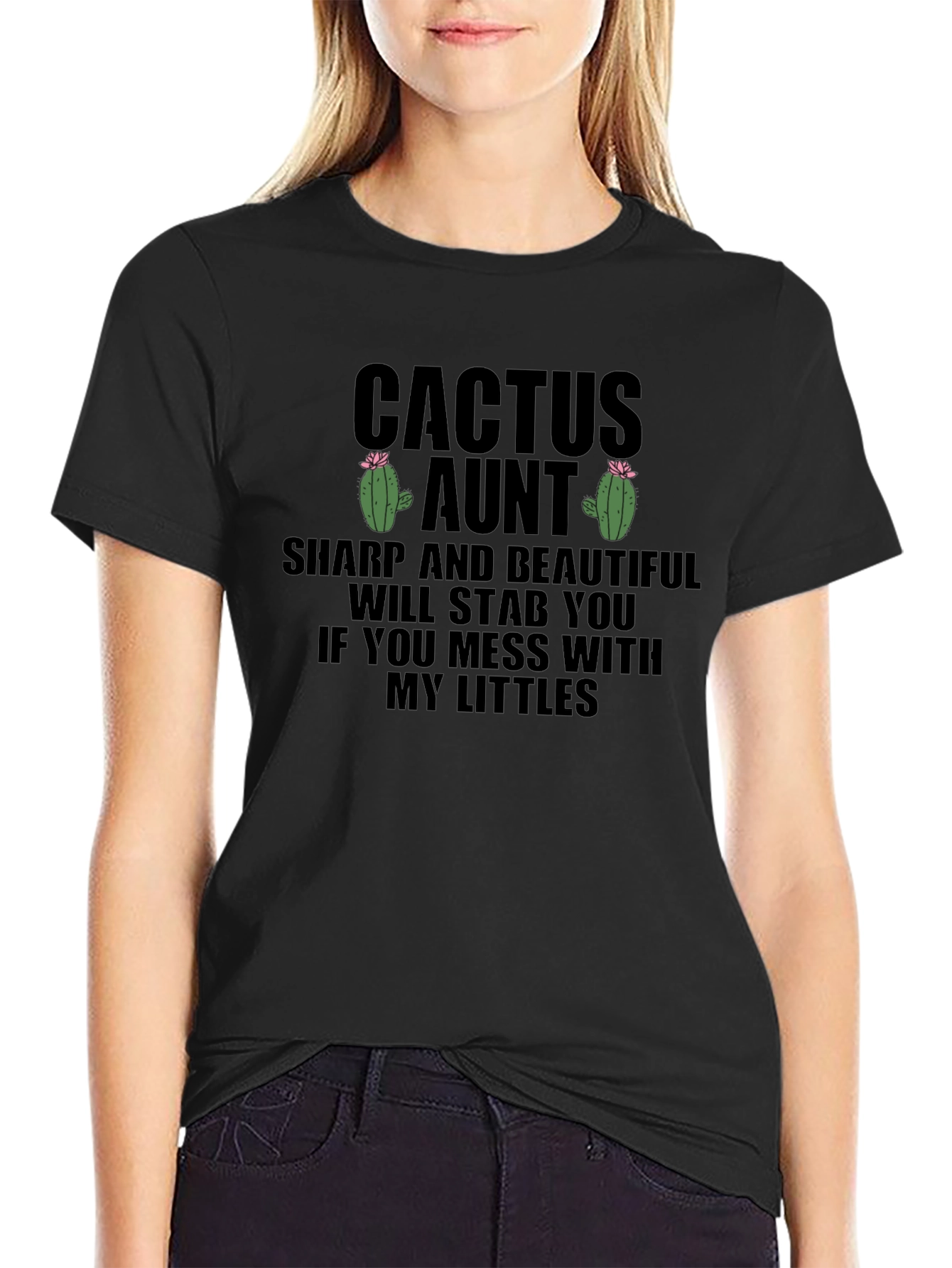 Cactus Aunt T-Shirt: Sharp & Beautiful Funny Aunt Tee