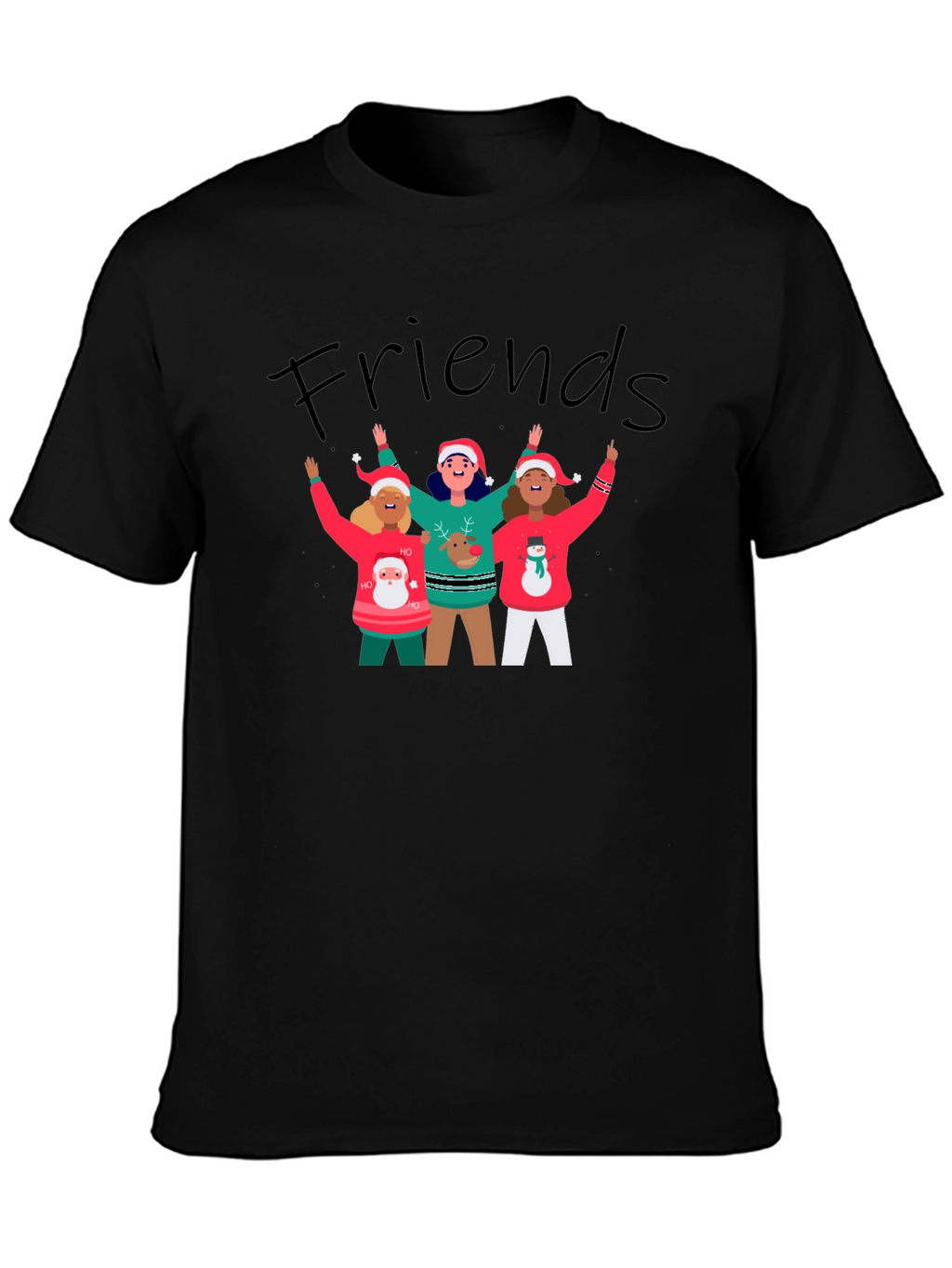 Friends Christmas Graphic Tee