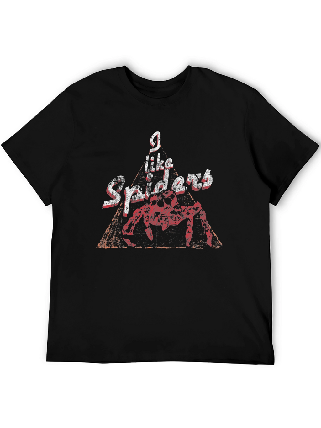 I Like Spiders Black Graphic Tee