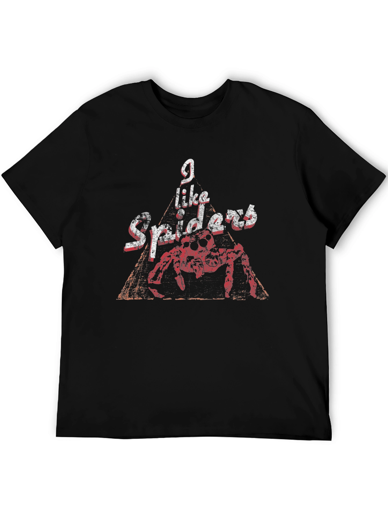 I Like Spiders Black Graphic Tee