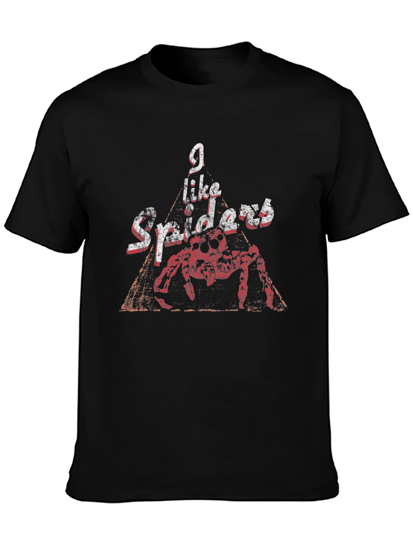 I Like Spiders Black Graphic Tee