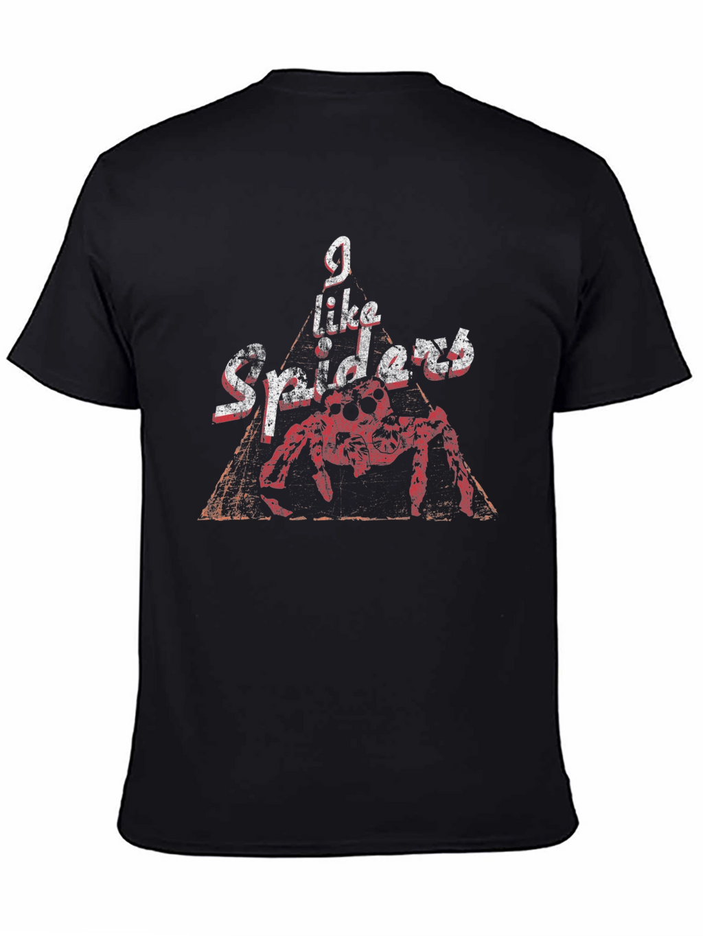 I Like Spiders Black Graphic Tee
