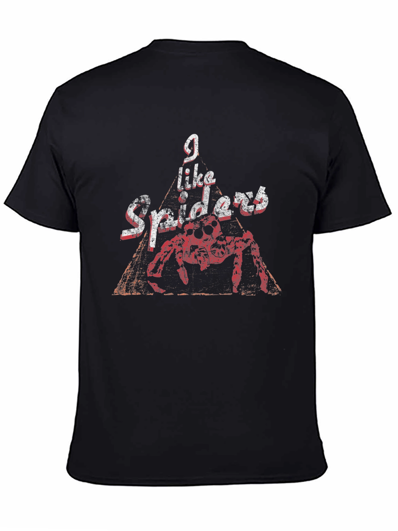 I Like Spiders Black Graphic Tee