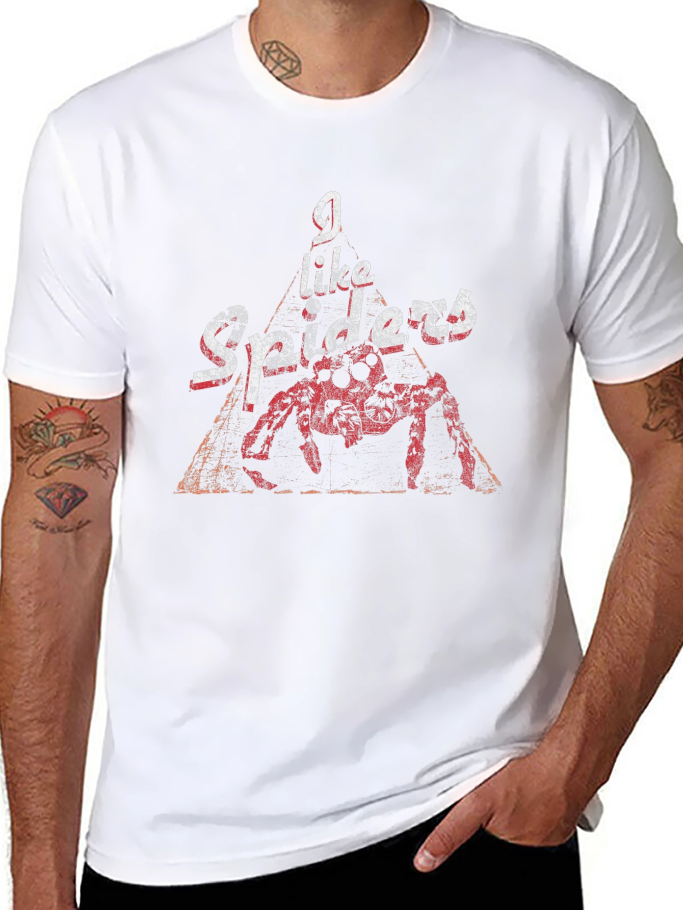 I Like Spiders Black Graphic Tee