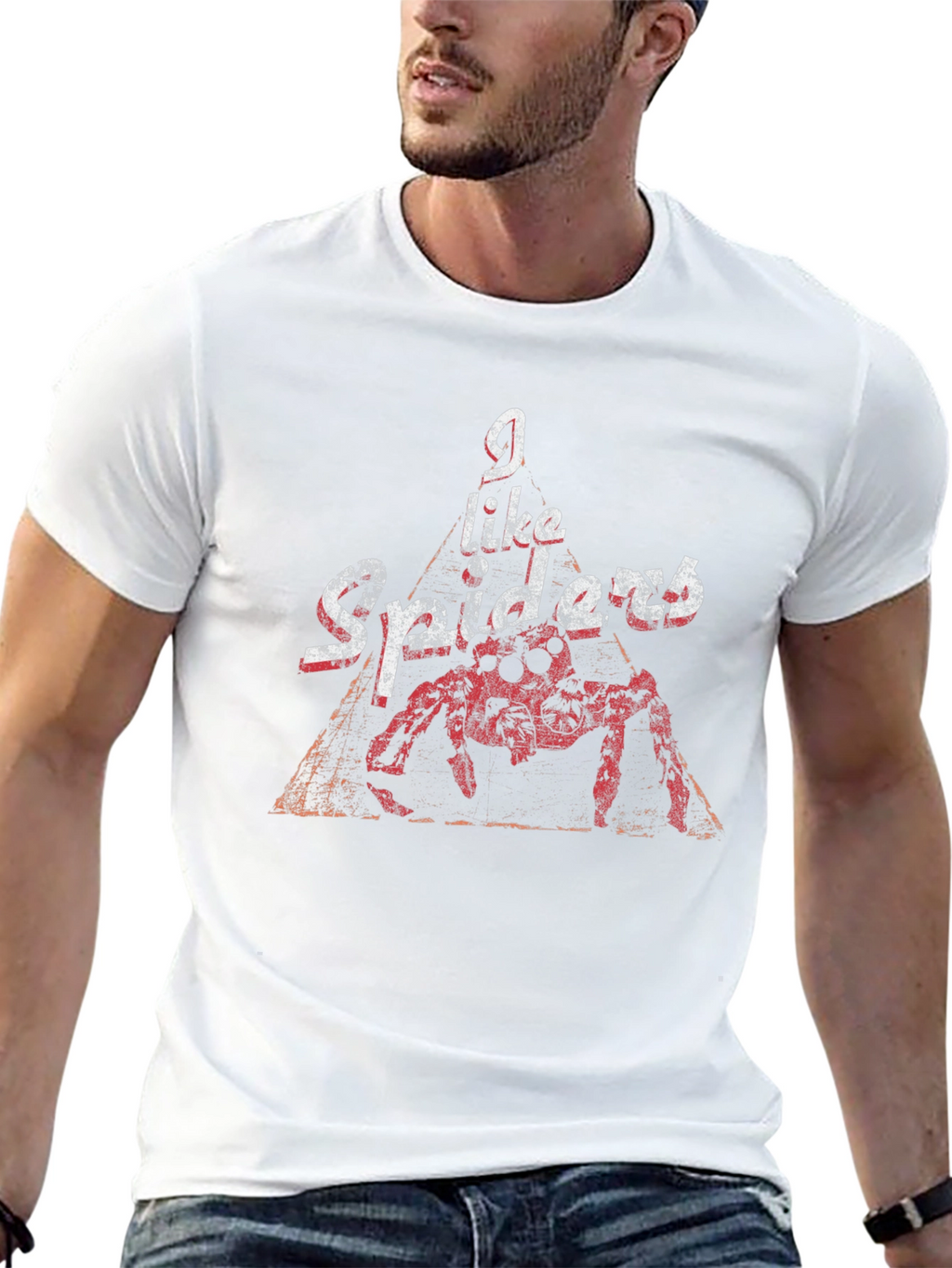 I Like Spiders Black Graphic Tee