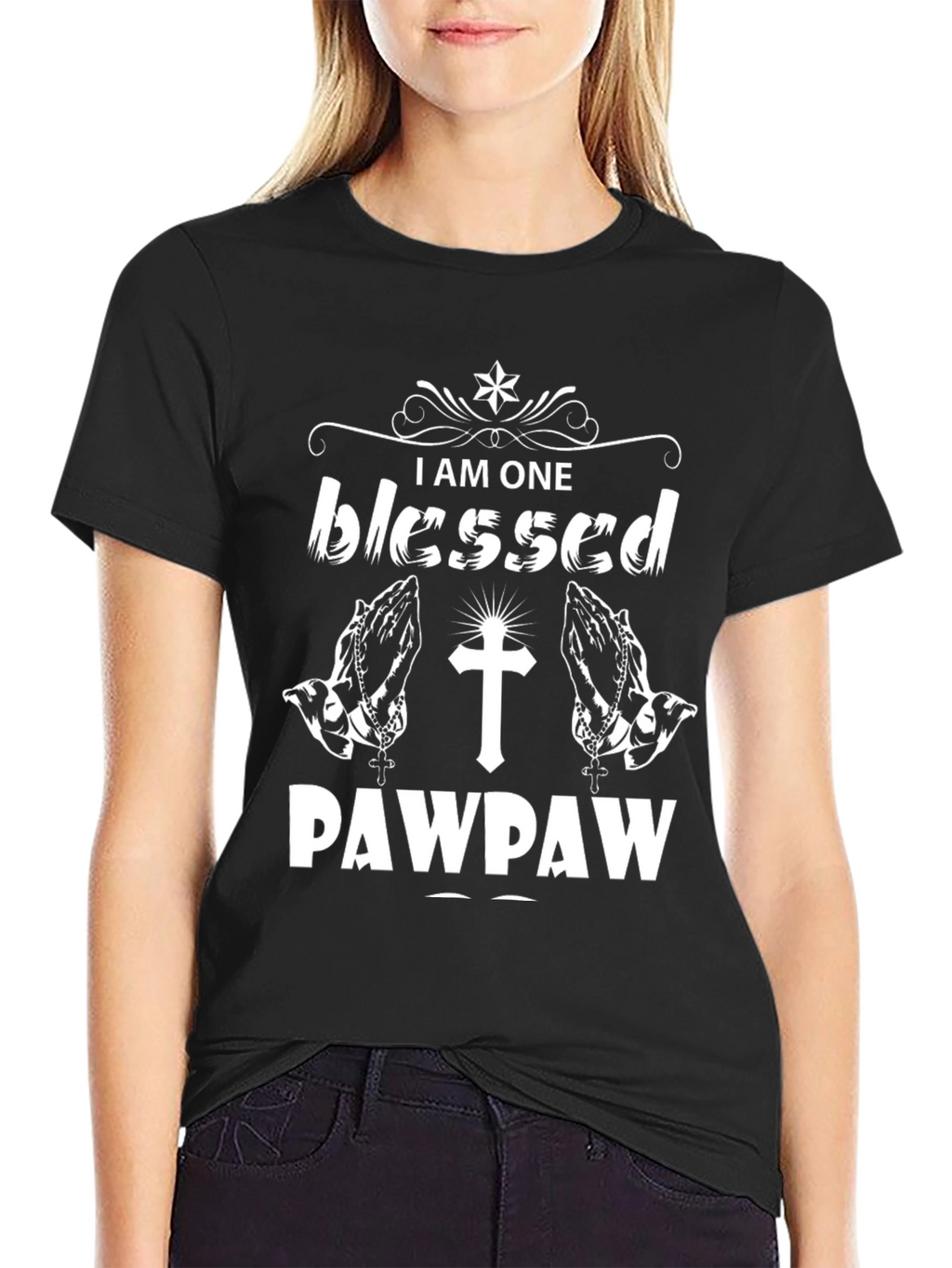 Blessed Pawpaw T-Shirt Christian Grandpa Tee