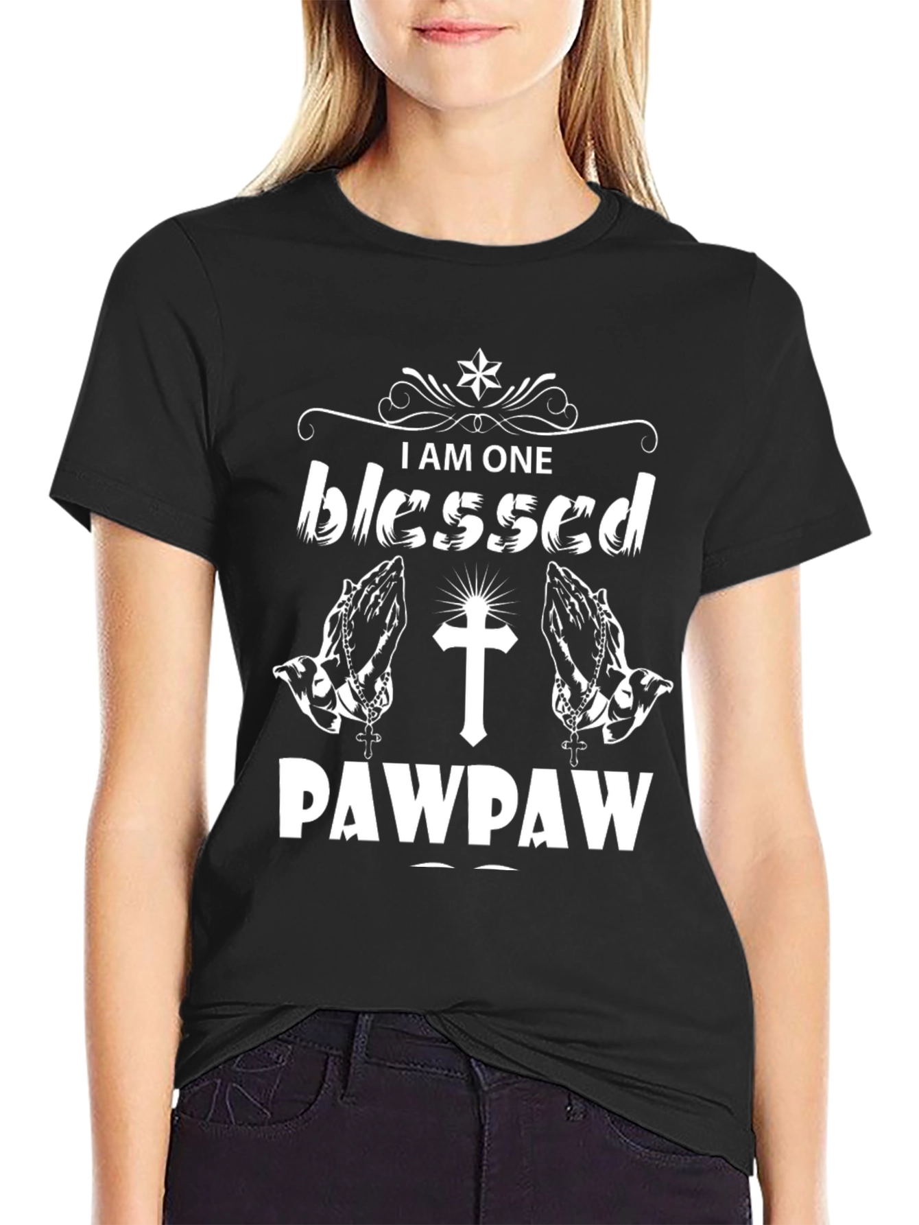 Blessed Pawpaw T-Shirt Christian Grandpa Tee