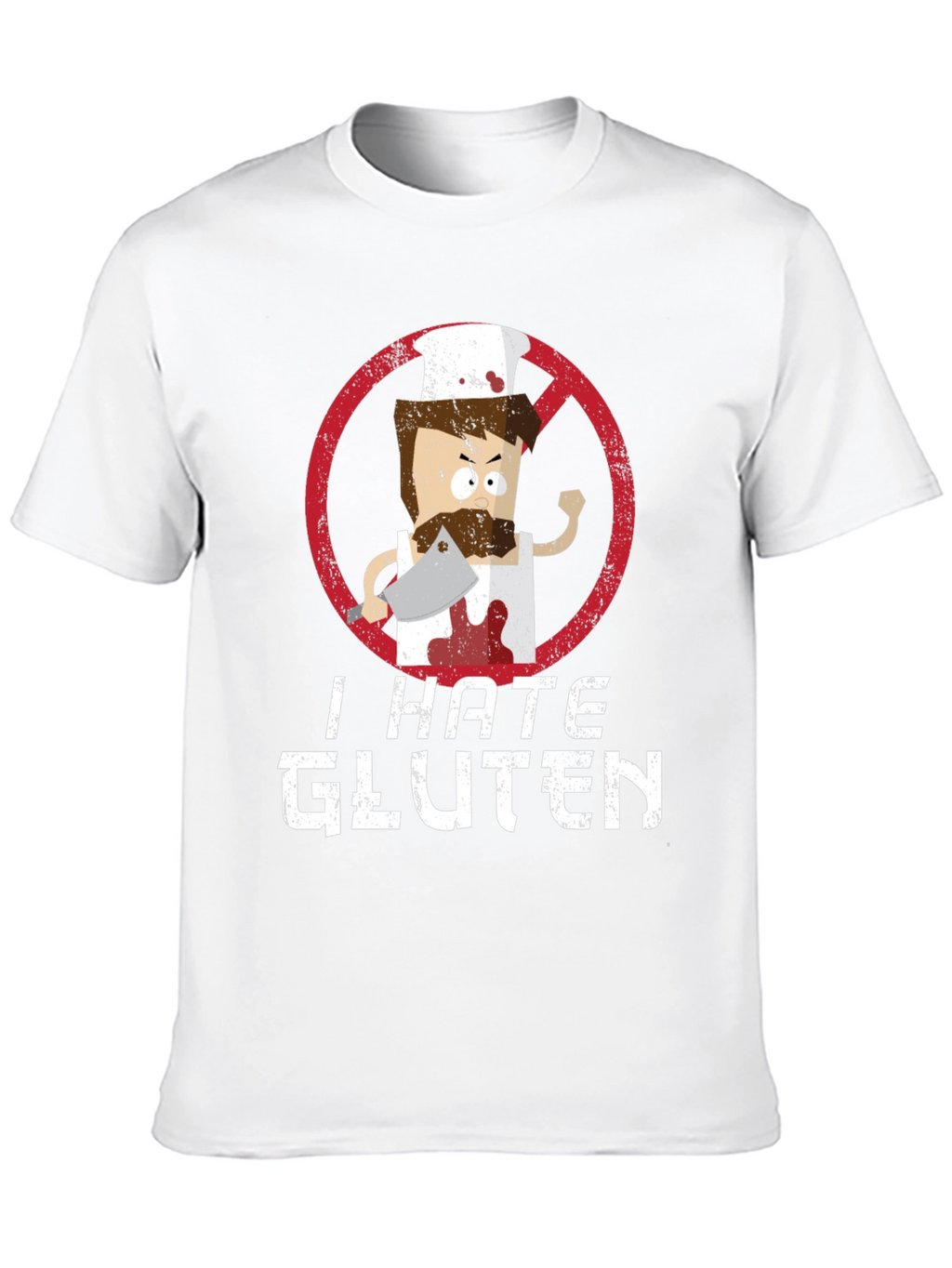 I Hate Gluten T-Shirt - Chef Graphic Tee