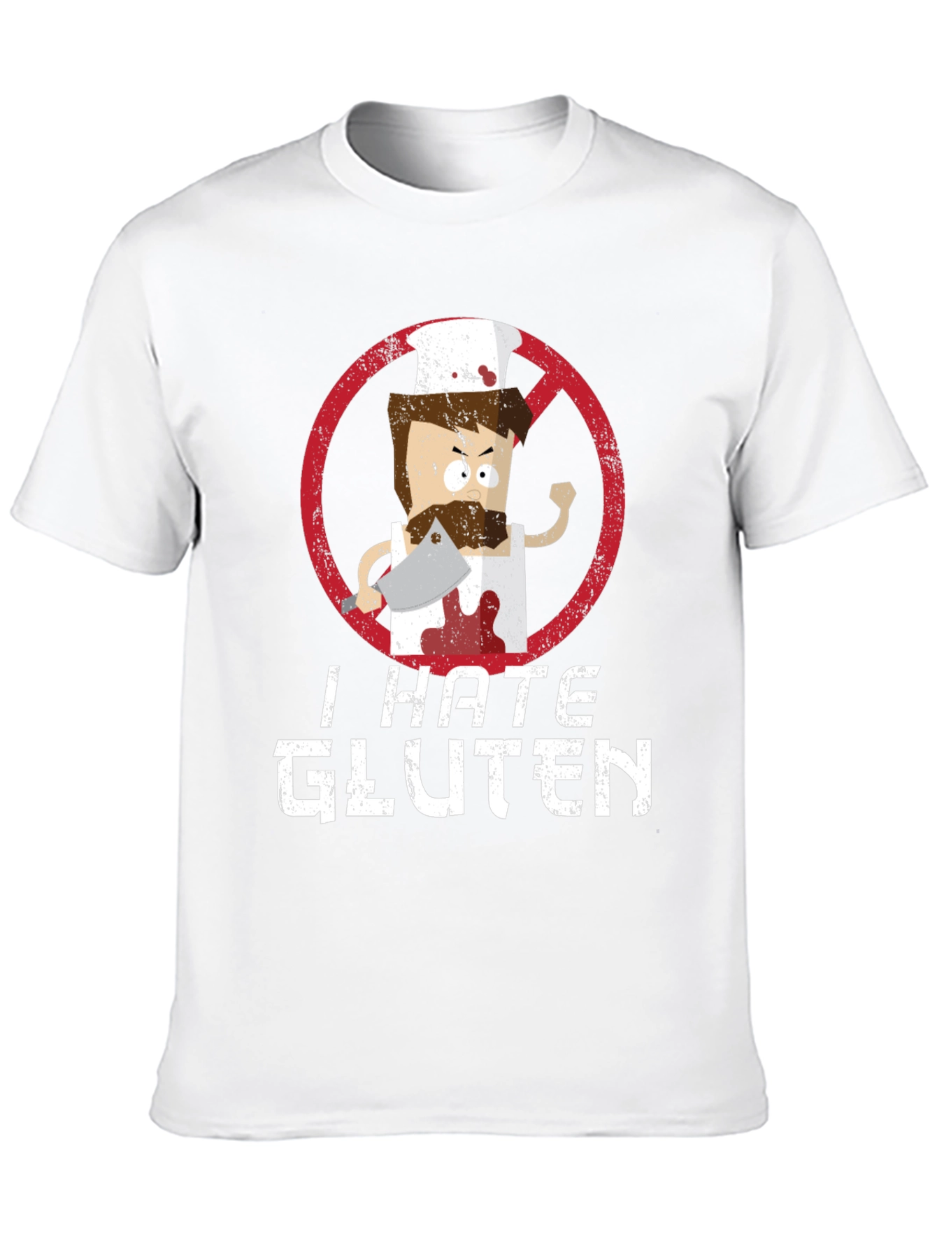 I Hate Gluten T-Shirt - Chef Graphic Tee