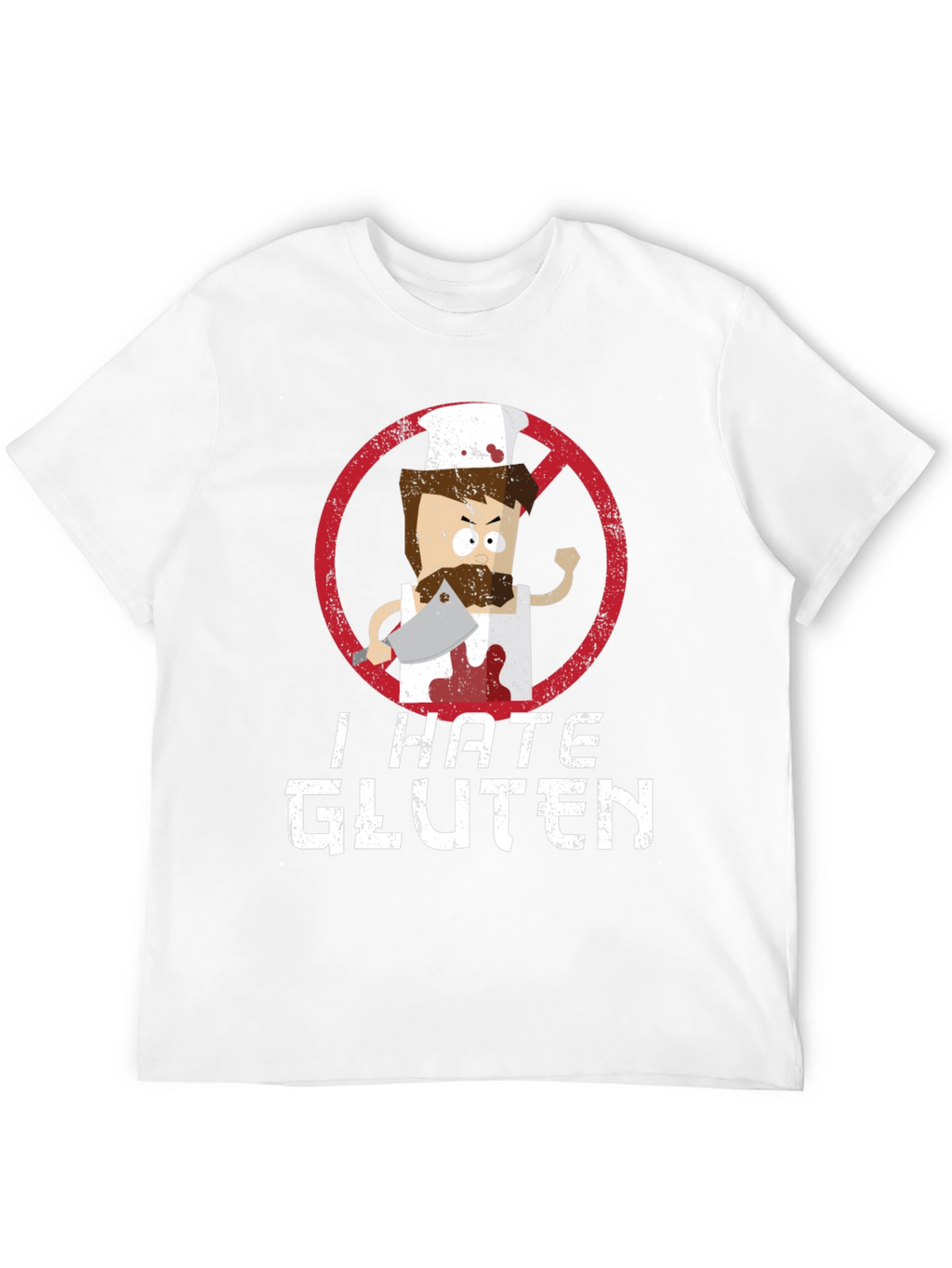I Hate Gluten T-Shirt - Chef Graphic Tee
