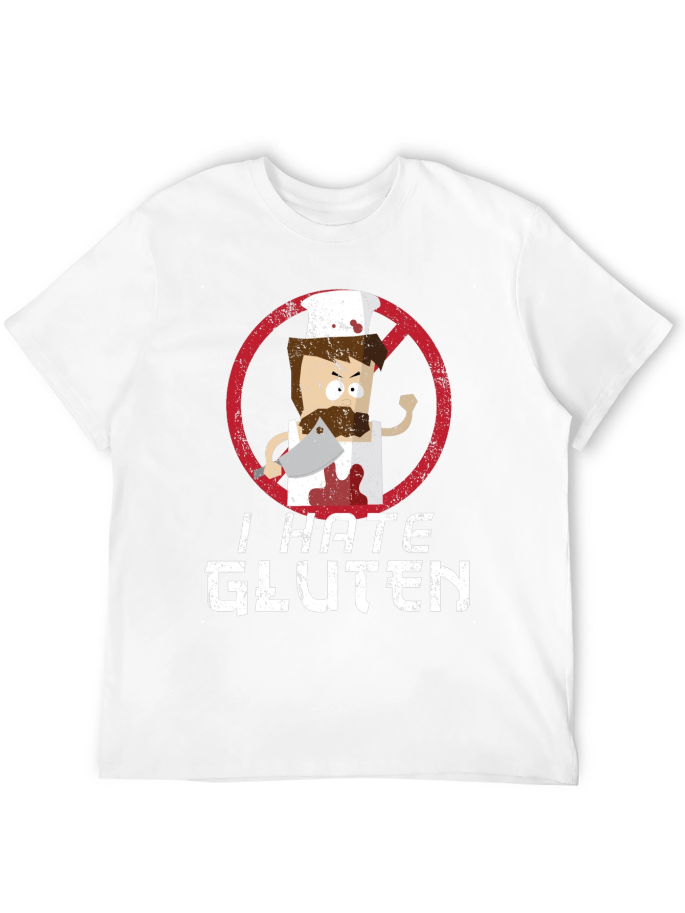 I Hate Gluten T-Shirt - Chef Graphic Tee