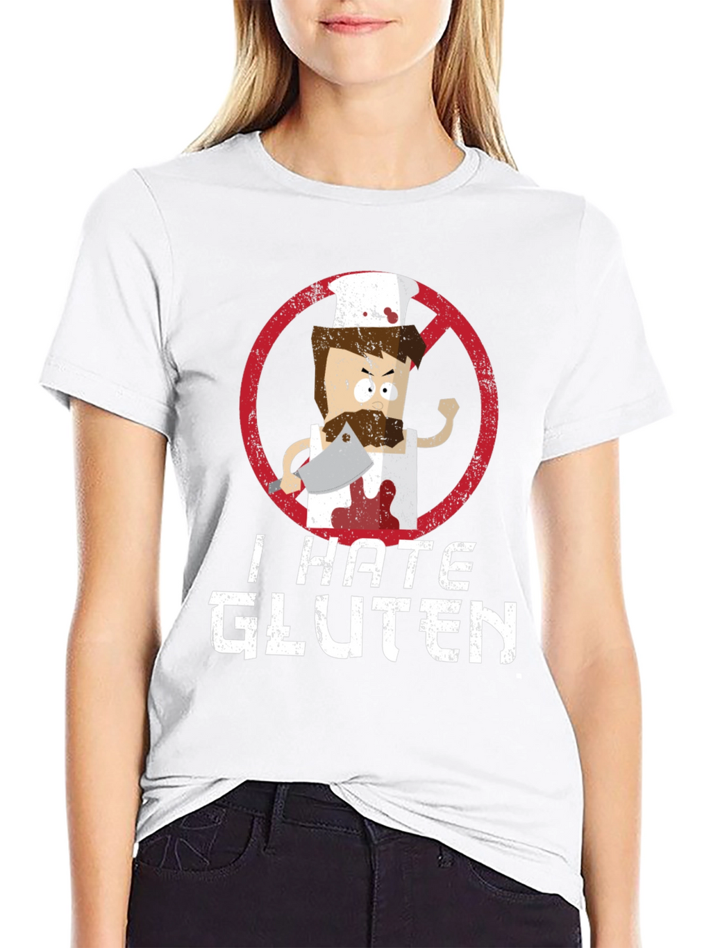 I Hate Gluten T-Shirt - Chef Graphic Tee
